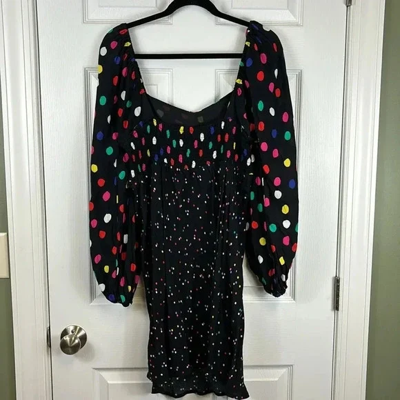 Rixo x target polka dot long sleeve dress sz 12 - Picture 8 of 9